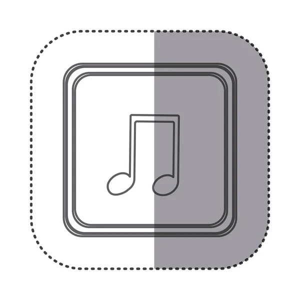 Símbolo de la figura símbolo de música icono — Vector de stock