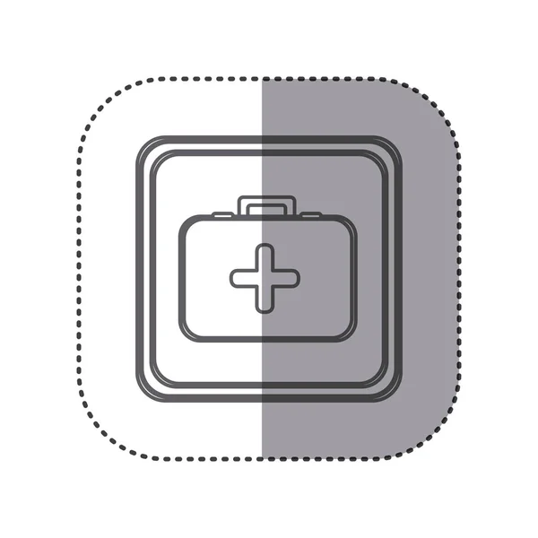 Figure emblème trousse de premiers soins — Image vectorielle