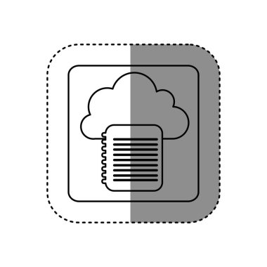 şekil bulut defter ağ simgesini