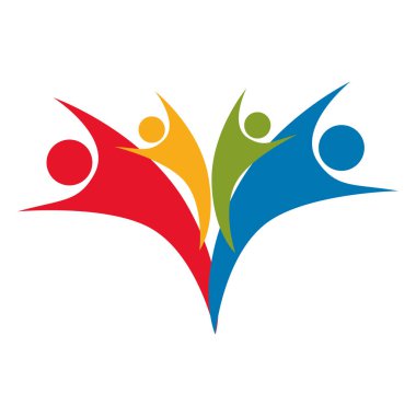 mutlu insanlar birlikte simgesi