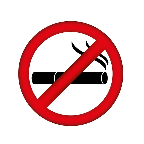 Символ не курить значок — стоковый вектор