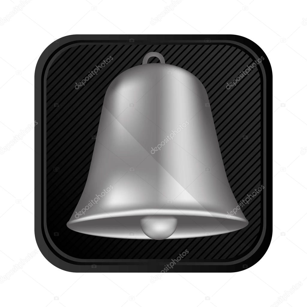 silver bell symbol icon