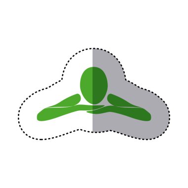 etiket yeşil siluet kadın silah yaslanmış