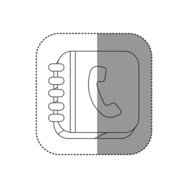 spiral yüzük ile etiket siluet telefon rehberi