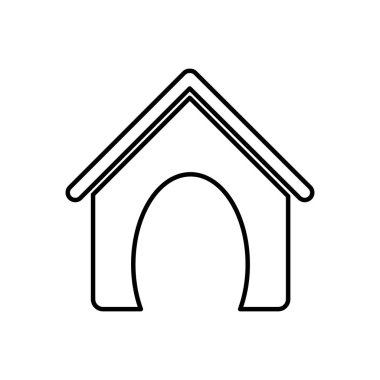 Kroki siluet köpek hayvan ev