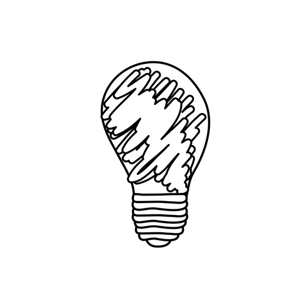 Poder abstrato lâmpada de energia — Vetor de Stock