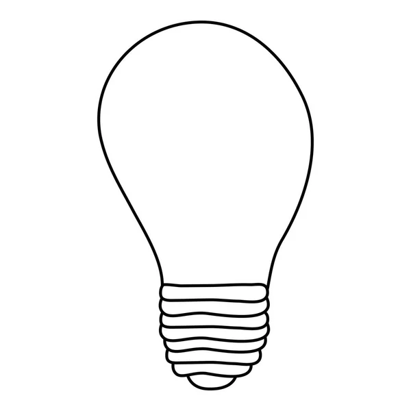 Pictogram van de macht van de lamp van energie — Stockvector