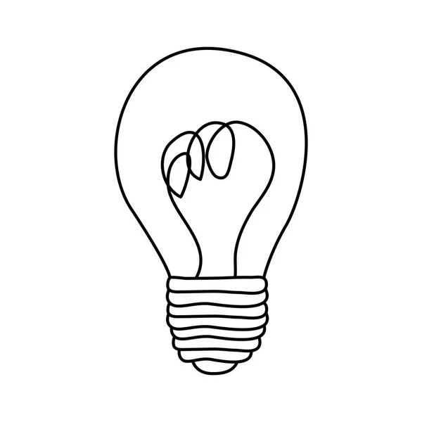 Energiesparlampen-Ikone — Stockvektor