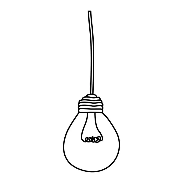 Glühbirnen hängen Symbol — Stockvektor