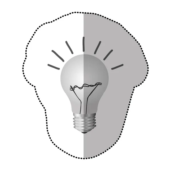 Icono de potencia bombilla de energía — Archivo Imágenes Vectoriales