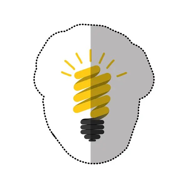 Energii Uložit ikonu napájení žárovky — Stockový vektor