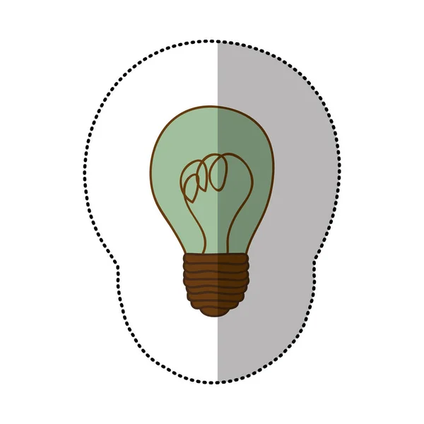 Energiesparlampen-Ikone — Stockvektor