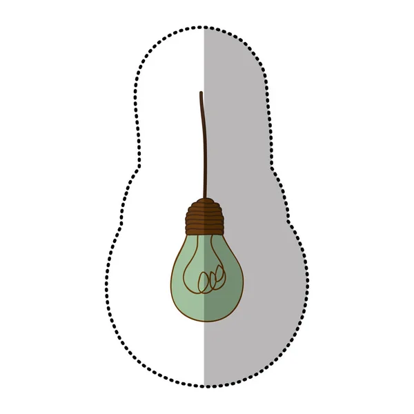 Lampa hängande ikonen — Stock vektor
