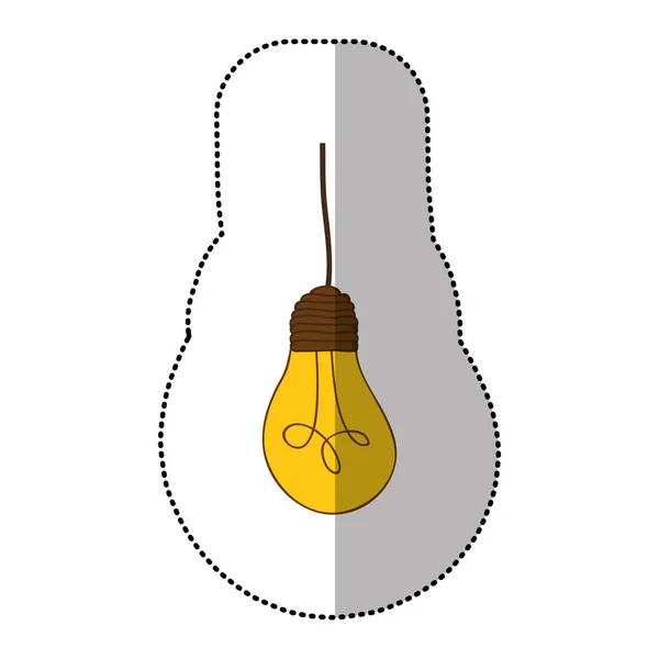 Lampadina icona appesa — Vettoriale Stock