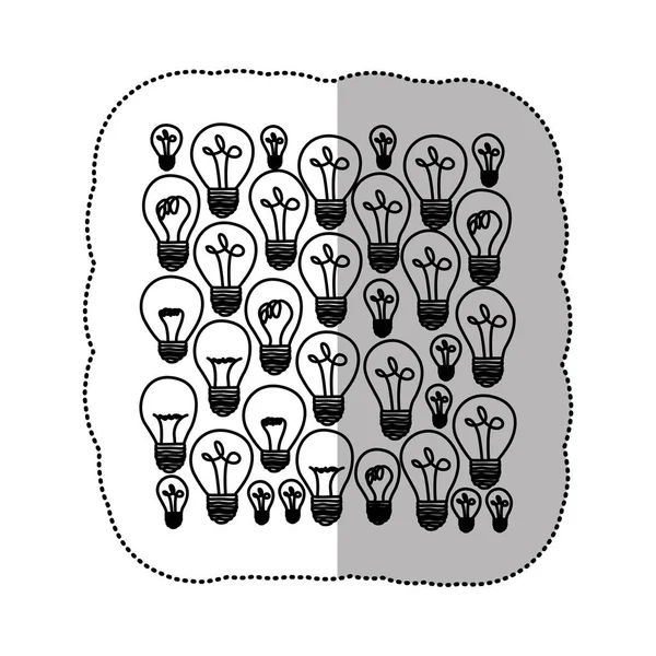 Lamp lichtenergie achtergrond pictogram — Stockvector