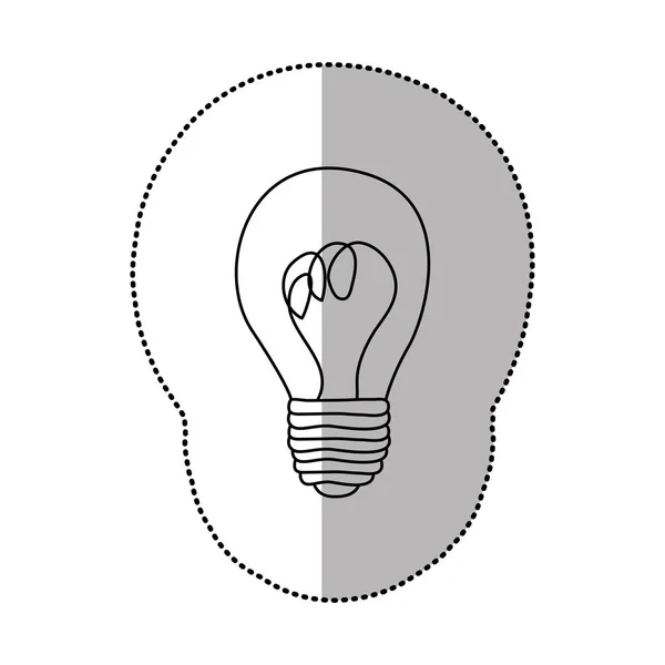 Pictogram van de macht van de lamp van energie — Stockvector