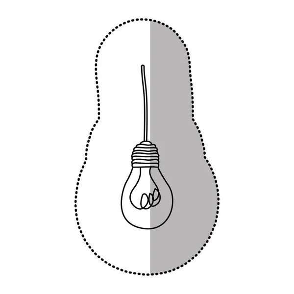 Lampa hängande ikonen — Stock vektor