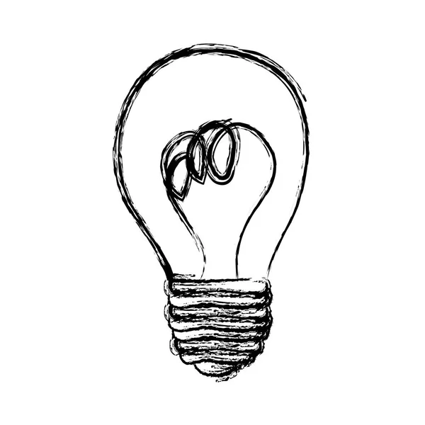 Icona di potenza lampadina di energia — Vettoriale Stock