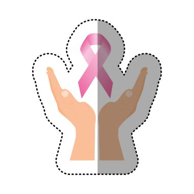 meme kanseri sembolü kadar holding eller