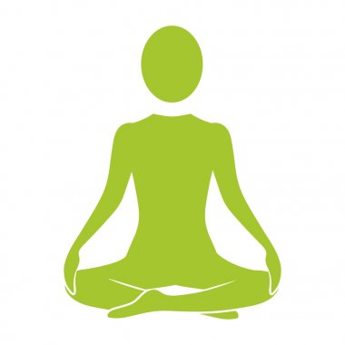 siluet kadın pratik yoga
