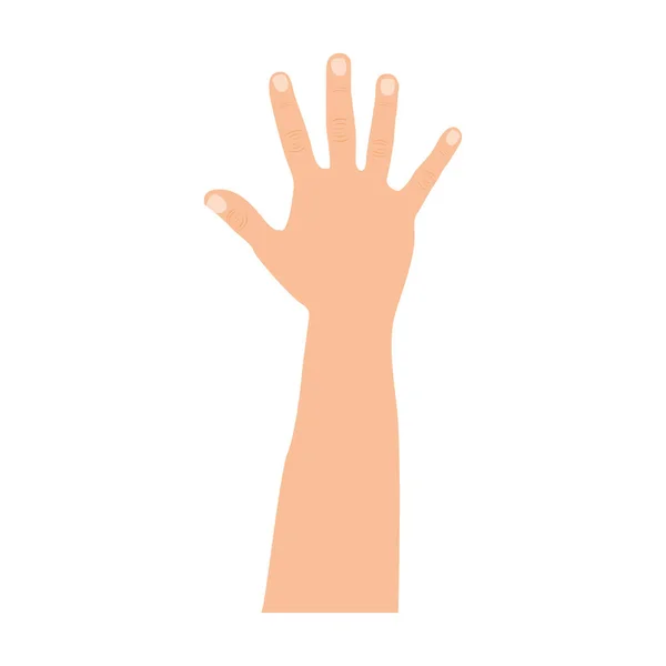 Figure icône main vers le haut — Image vectorielle