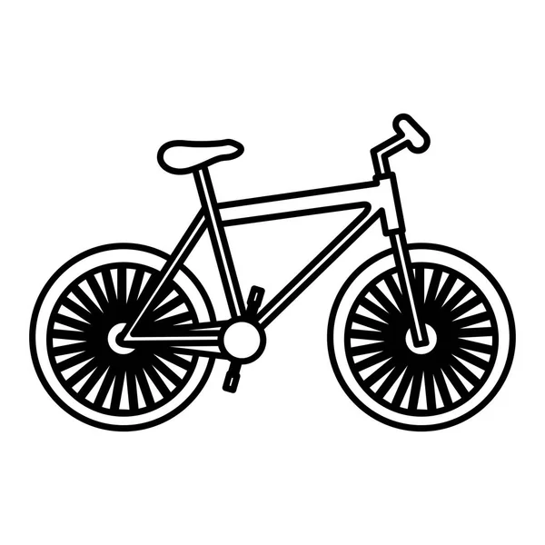 Figure bicycle transportation image — Stock Vector