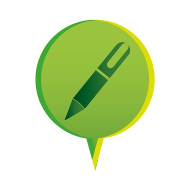 düz kalem simgesi eğitim