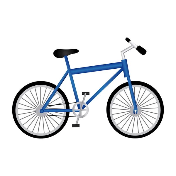 在白色背景下的运动自行车的剪影 — 图库矢量图片