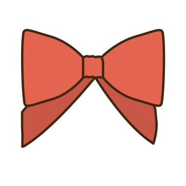 opak renk sevimli kırmızı şerit yay ile