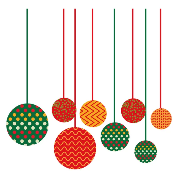 Fond coloré avec de nombreuses guirlandes décoratives pendentif de fils — Image vectorielle