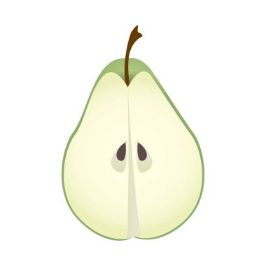 renkli gerçekçi dilim armut meyve gıda