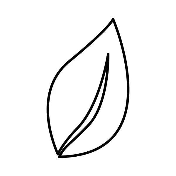 Иконка листа силуэта плоская — стоковый вектор
