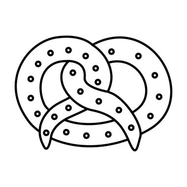 siluet lezzetli simit aperatif simgesi