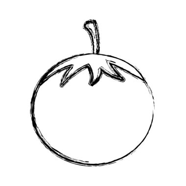 bulanık siluet domates sebze gıda simgesi