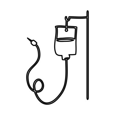 tek renkli el çanta kan bağışı için asılı çizilmiş dağılımı