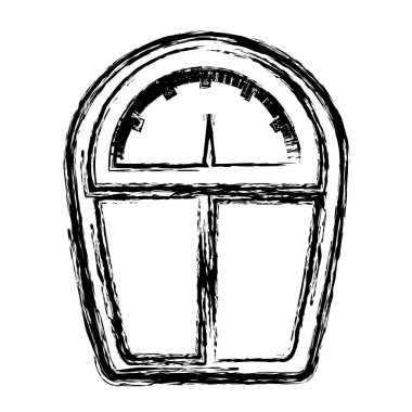 tek renkli robot resmini kilo kontrolü için teraziler