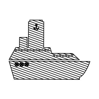 tek renkli çizgili için gemi silueti