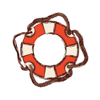 flotasyon hoop kordon ile bulanık renkli