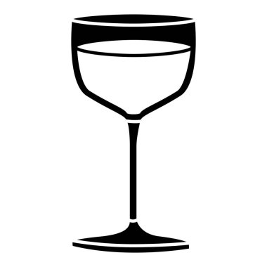 Siyah Cam bardakta closeup silüeti