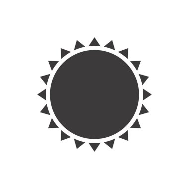 soyut güneş ile gri siluet yakın çekim