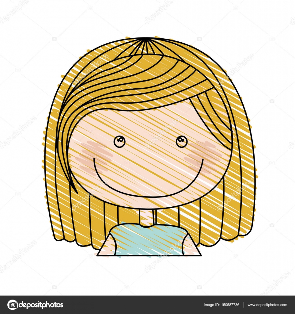 Risultati immagini per bambina con i capelli biondi disegni