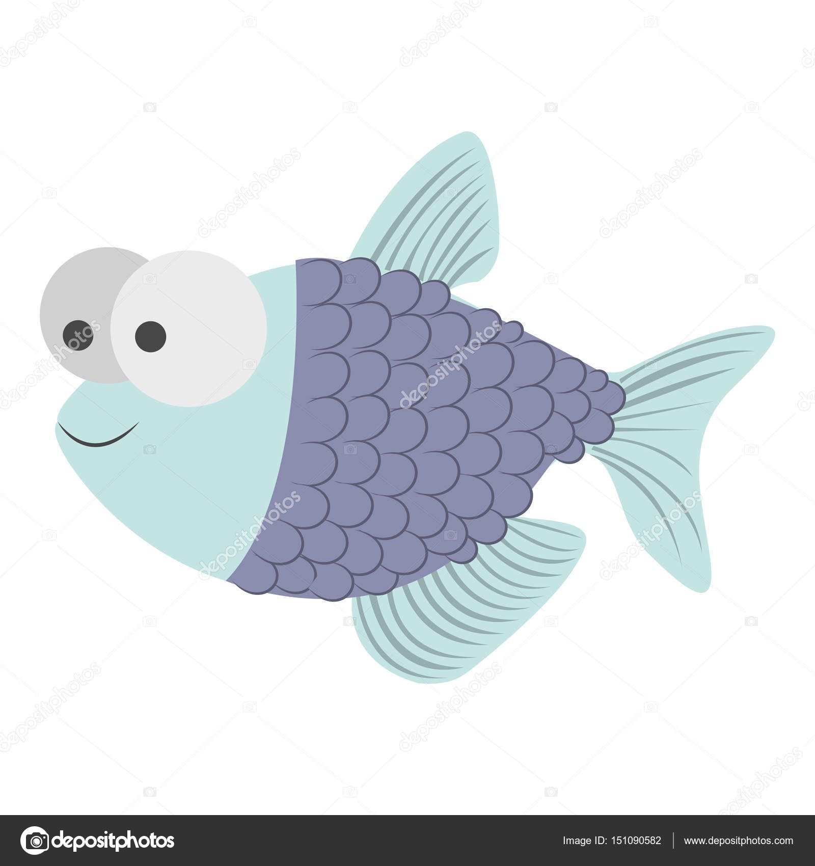 Light colours silhouette of fish with big eyes and scales Stock Vector Image by ©grgroupstock #151090582 Light colours silhouette of fish with big eyes and scales Stock Vector Image by ©grgroupstock #151090582