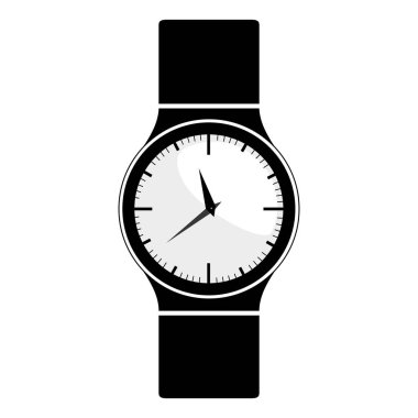 erkek kol saati ile siyah siluet