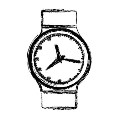 tek renkli siluet erkek kol saati ile bulanık