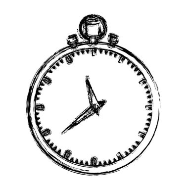 tek renkli basit kronometre silüeti bulanık