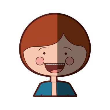 renk siluet gölge gülümsemek ifade çizgi film yarım vücut adamla ceket