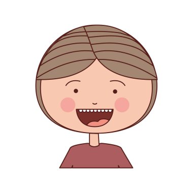 renk siluet gülümsemek ifade çizgi film yarım vücut adam kumral