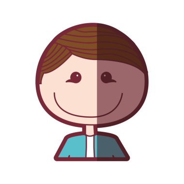 renk siluet gölgelendirme çizgi film yarım vücut erkek resmi takım elbise ile