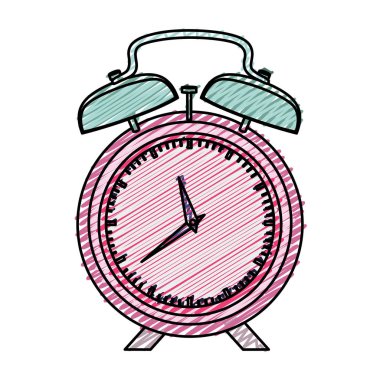 renk kalem grafik pembe çalar saat