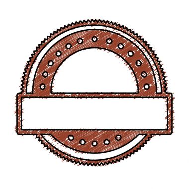 renk kalem hanedan dairesel şekil damga noktalar ve dekoratif etiket ile